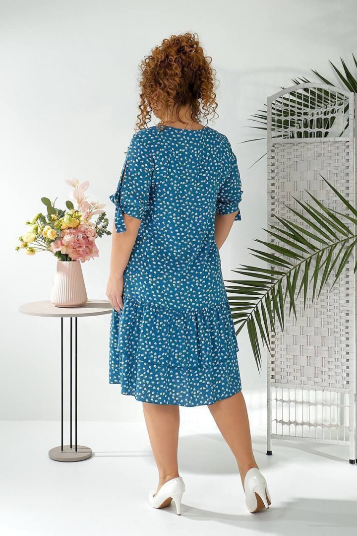 Легкое платье рукава на завязках MIK-2423A370