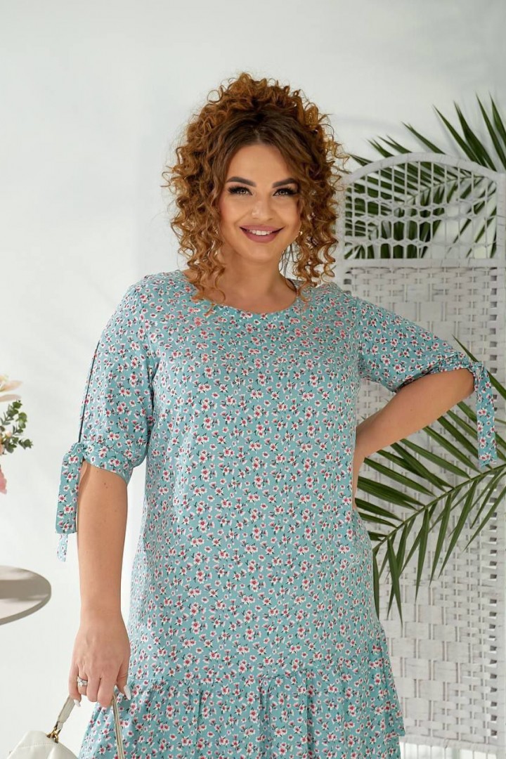 Легкое платье рукава на завязках MIK-2423A370