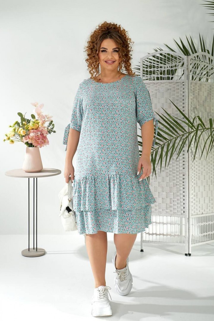 Легкое платье рукава на завязках MIK-2423A370