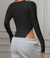 Стильный боди с длинными рукавами MIK-3099A219