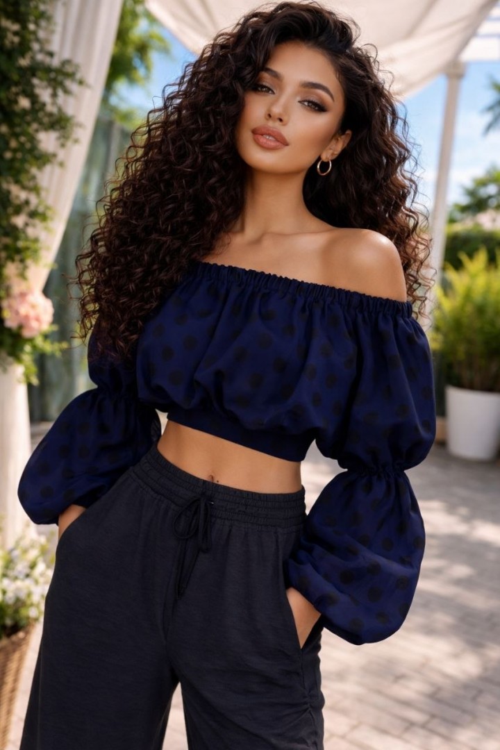 Шикарна блузка-топ MIK-3105A320