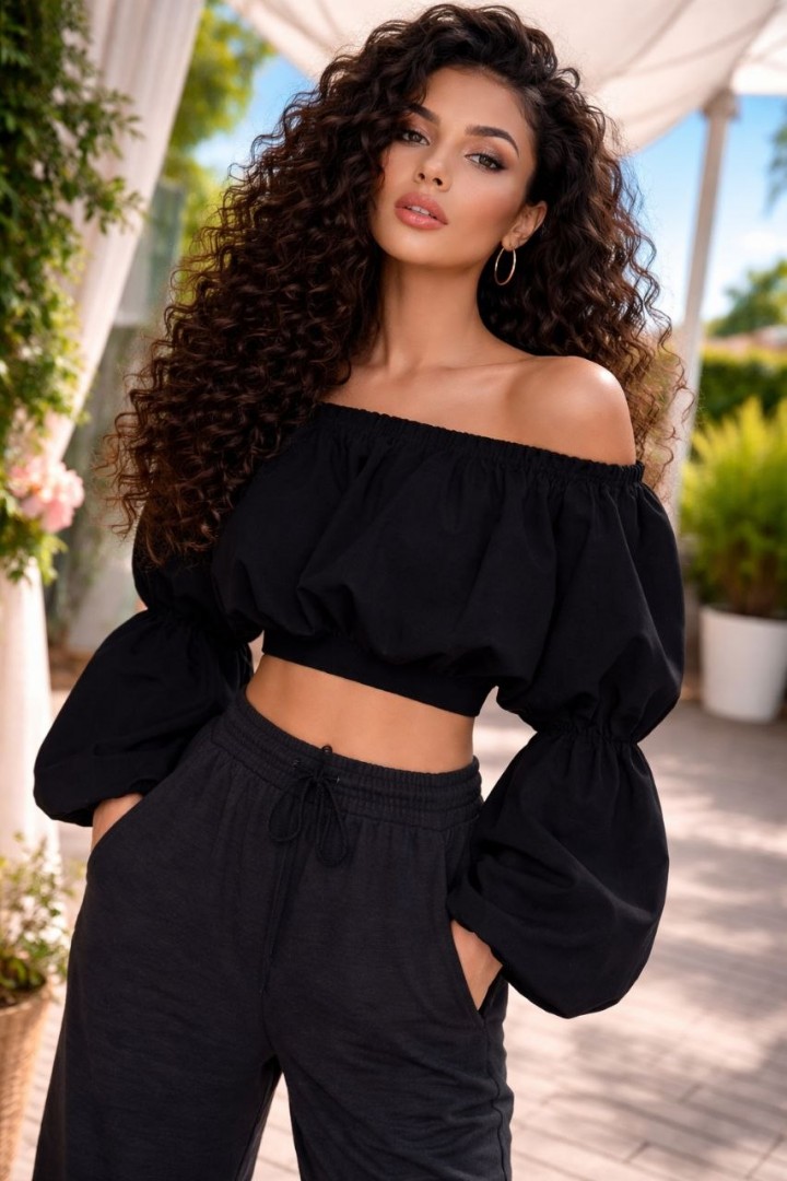 Шикарна блузка-топ MIK-3105A320