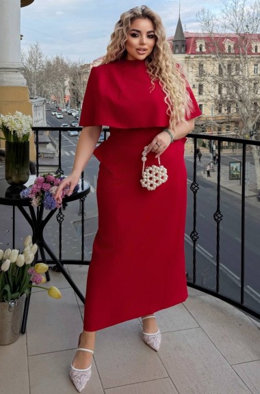 Нарядное платье с кейпом YM-7159A29