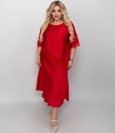 Блуза шелковая Асимметрия с кружевом YM-7167A18.5