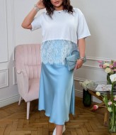 Спідниця шовкова пояс на гумці YM-7165A20