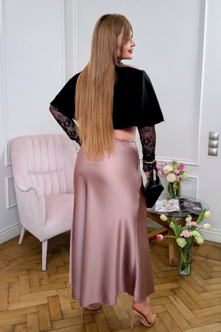 Спідниця шовкова пояс на гумці YM-7165A20