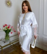 Блуза шелковая Асимметрия с кружевом YM-7167A18.5