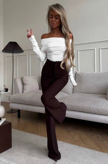 Лонг с открытыми плечами ANN-565A350