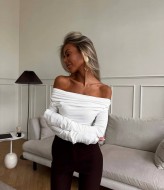 Лонг с открытыми плечами ANN-565A350