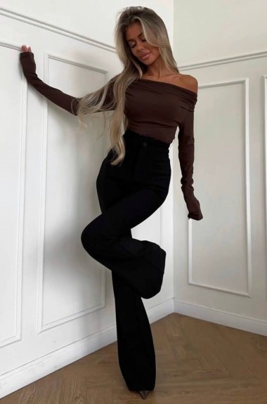 Лонг с открытыми плечами ANN-565A350