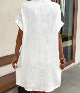 Платье с пуговицами и накладными карманами LSA-696A400