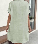 Платье с пуговицами и накладными карманами LSA-696A400