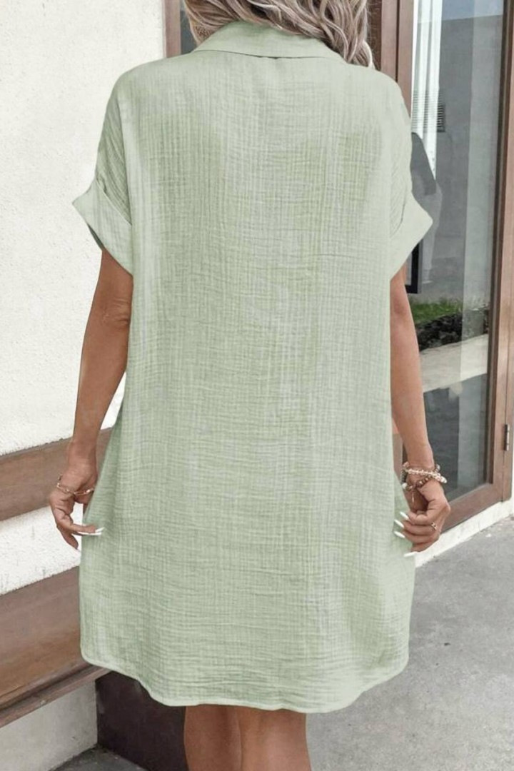 Платье с пуговицами и накладными карманами LSA-696A400