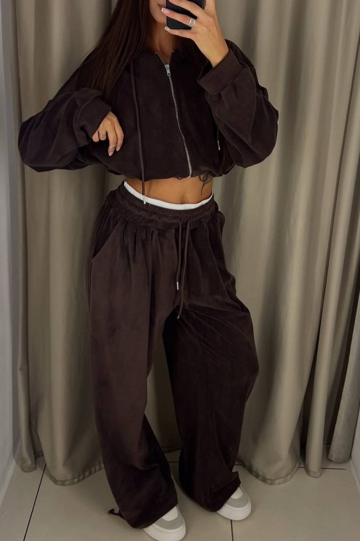 Велюровий спортивний костюм STB-15A600