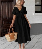 Легка сукня с завязками на груді LSA-739A400