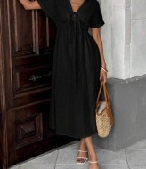 Легка сукня с завязками на груді LSA-739A400