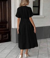 Легка сукня с завязками на груді LSA-739A400