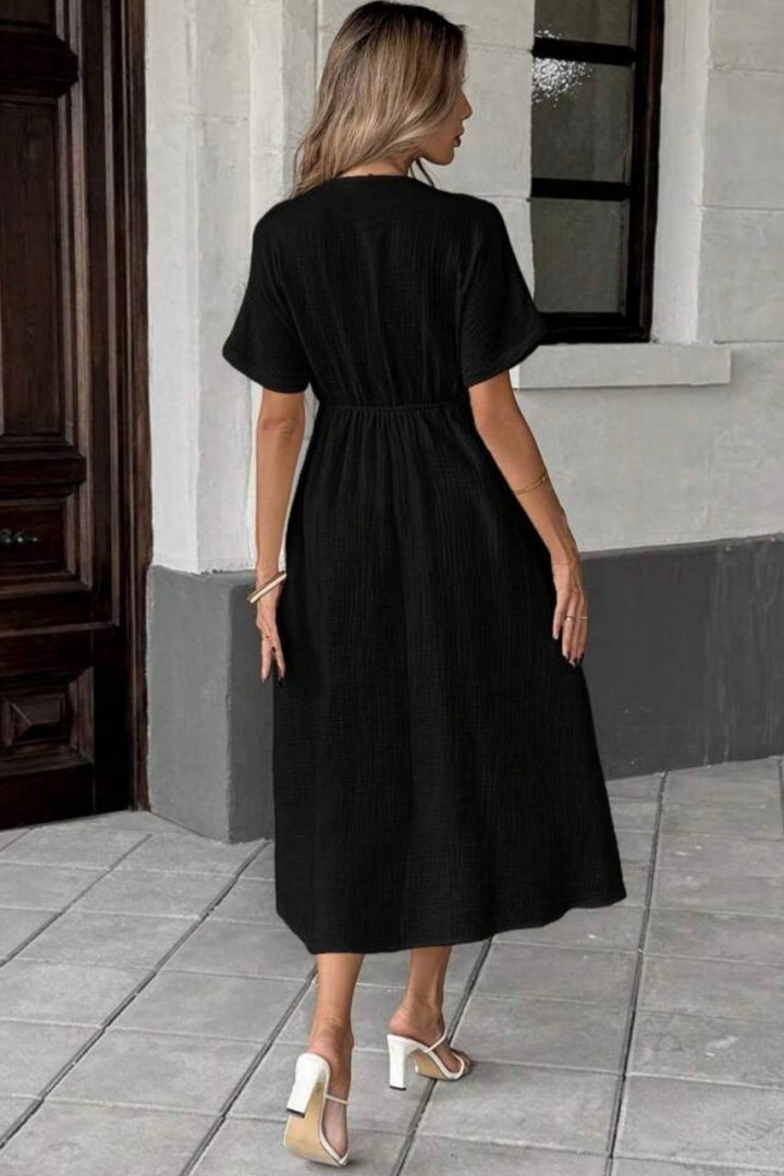 Легка сукня с завязками на груді LSA-739A400