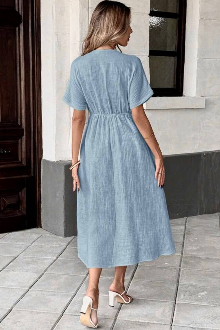 Легка сукня с завязками на груді LSA-739A400