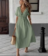 Легка сукня с завязками на груді LSA-739A400