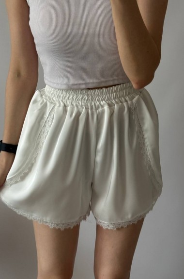 Шовкові шорти з мереживом UNO-101A400 Шовкові шорти з мереживом UNO-101A400