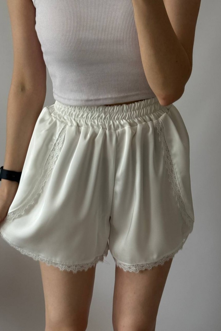 Шовкові шорти з мереживом UNO-101A400