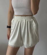 Шовкові шорти з мереживом UNO-101A400