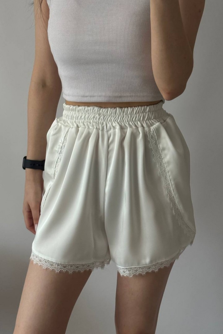 Шовкові шорти з мереживом UNO-101A400
