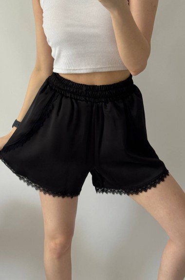 Шовкові шорти з мереживом UNO-101A400 Шовкові шорти з мереживом UNO-101A400