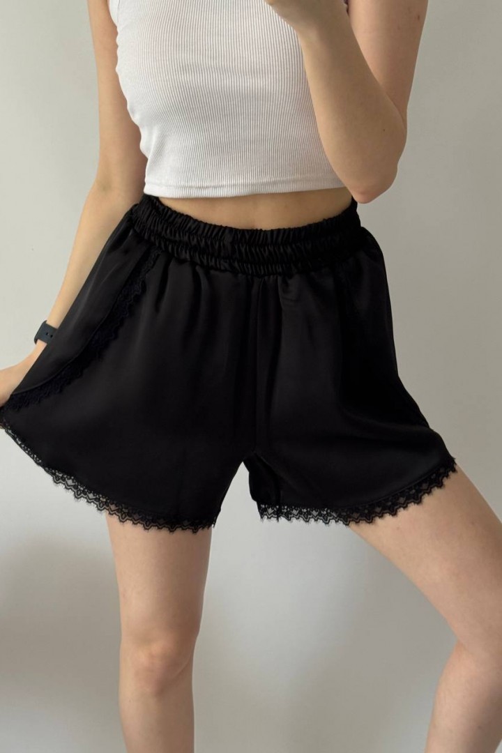 Шовкові шорти з мереживом UNO-101A400