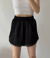 Шовкові шорти з мереживом UNO-101A400