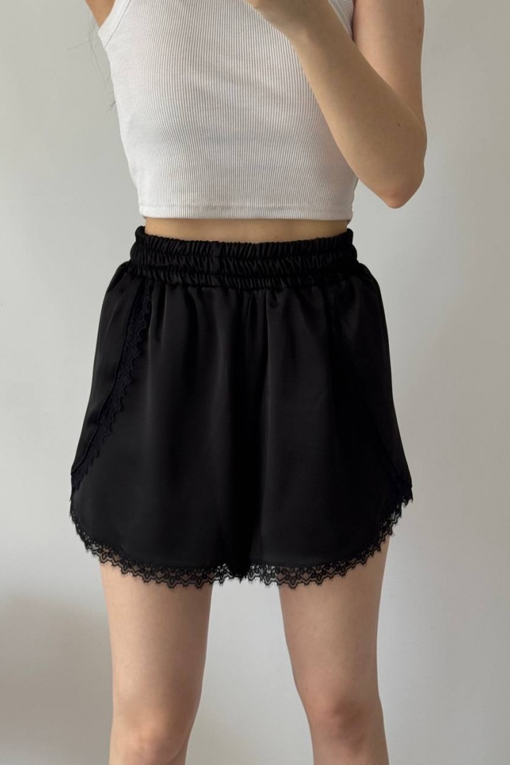 Шовкові шорти з мереживом UNO-101A400