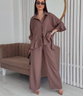 Льняной костюм женский летний  AVB-113A650