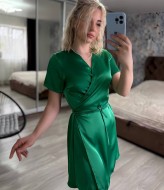 Шелковое платье на запах MIS-189A350