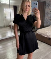 Шелковое платье на запах MIS-189A350