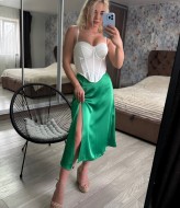 Шелковая юбка с разрезом  MIS-188A300