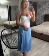 Шелковая юбка с разрезом  MIS-188A300