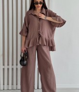 Льняной костюм женский летний  AVB-113A650