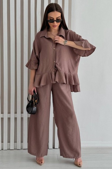 Льняной костюм женский летний  AVB-113A650