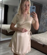 Шелковое платье на запах MIS-189A350