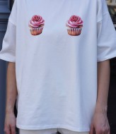 Женская белая футболка  SP-690A430