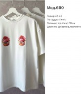 Женская белая футболка  SP-690A430