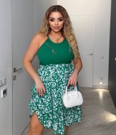 Комбинированное платье VIA-264A12