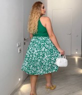 Комбинированное платье VIA-264A12