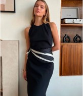 Льняное платье в пол MIS-194A400