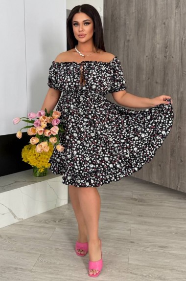 Платье с завязкой на груди VIA-275A10 Платье с завязкой на груди VIA-275A10