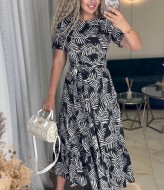 Платье с воланом IMMA-348A399