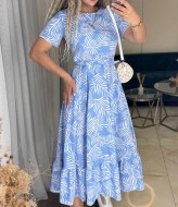 Платье с воланом IMMA-348A399