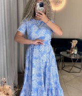 Платье с воланом IMMA-348A399