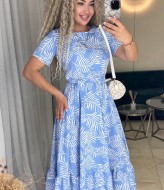 Платье с воланом IMMA-348A399